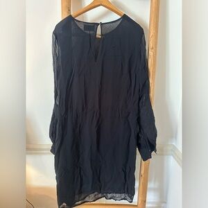 Elegant Long Sleeve Viscose Minimum Dress Size Small